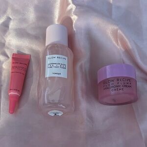3 piece Glow Recipe bundle of skincare items